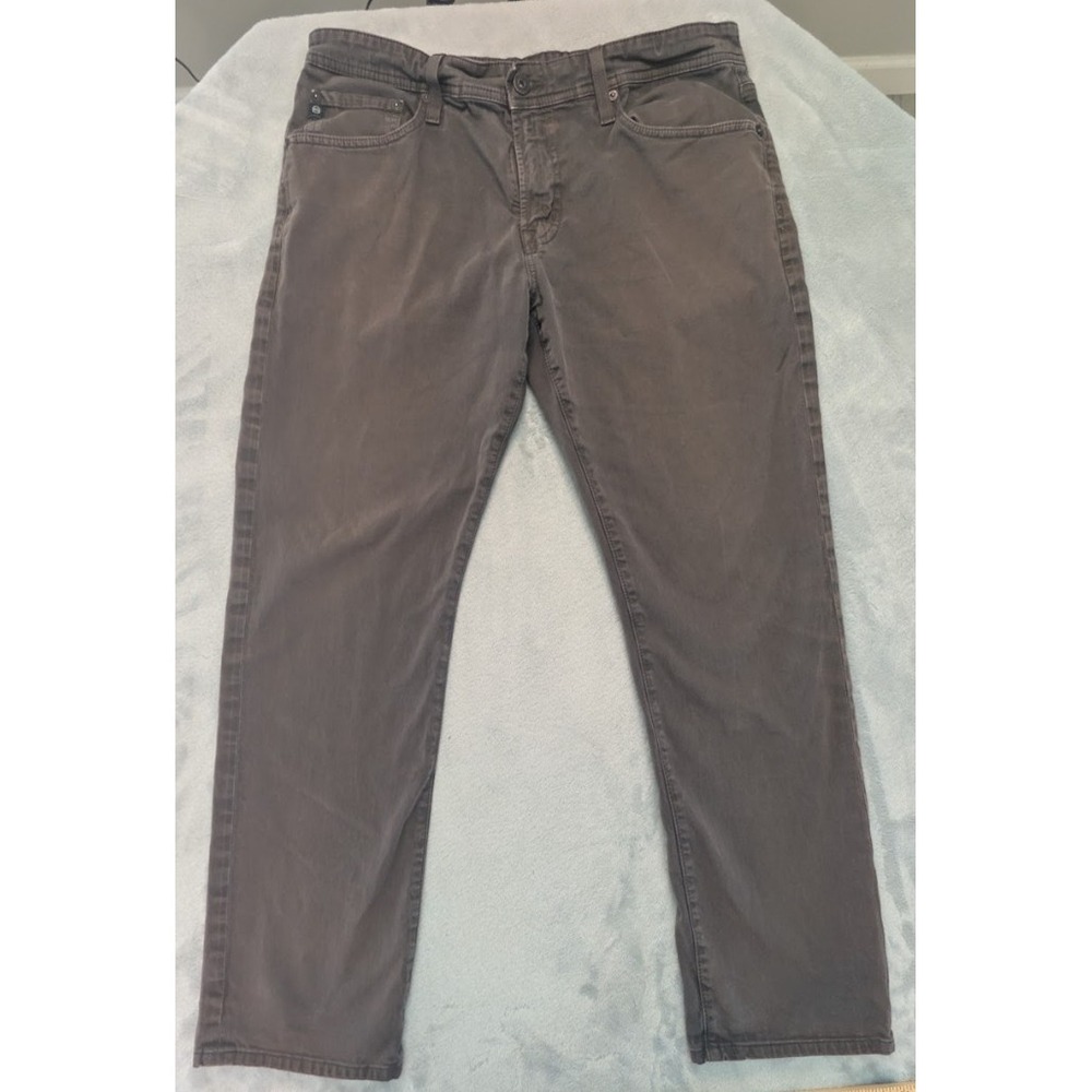AG Adriano Goldschmied The Graduate Jeans Mens 34 Gray Slim Straight Stretch